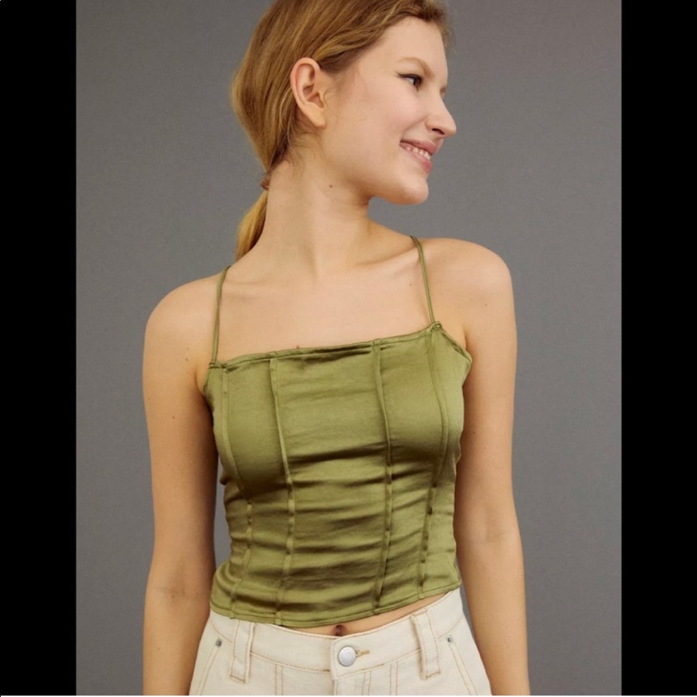 Cosey Satin Lace Up Corset top
